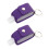 6Ensembles Ensemble Flacon Violet En Plastique PU Durable 10
