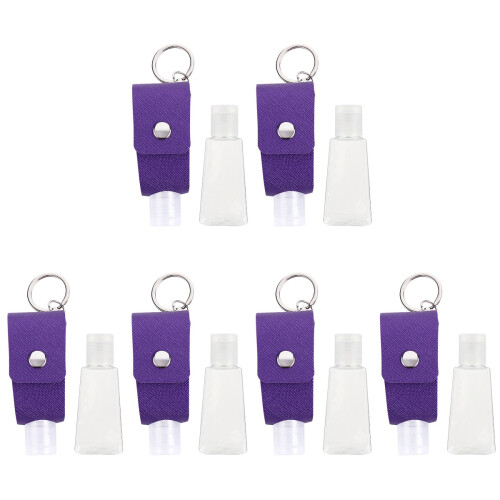 6Ensembles Ensemble Flacon Violet En Plastique PU Durable 1