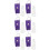 6Ensembles Ensemble Flacon Violet En Plastique PU Durable 8