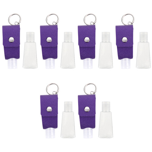 6Ensembles Ensemble Flacon Violet En Plastique PU Durable 2