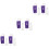 6Ensembles Ensemble Flacon Violet En Plastique PU Durable 5