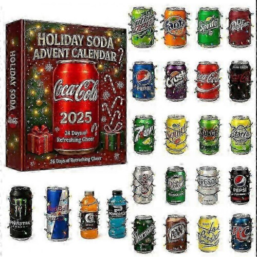 (Soda)2025 Christmas Advent Calendars Decoration Acrylic Full style