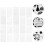 40 Pcs A5 Journal Stencils For Diy Graffiti And Painting 11