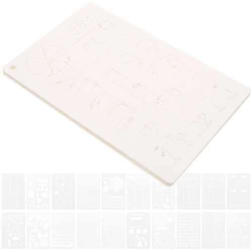 40 Pcs A5 Journal Stencils For Diy Graffiti And Painting 1