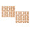 100 Pcs Paper Drink Carrier With Handle Cup Holder 8