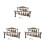 3Pcs Mini Double Layer Archaic Bronze Chinese Bell Set 8
