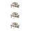 3Pcs Mini Double Layer Archaic Bronze Chinese Bell Set 9