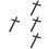 4Pcs Wooden Wall Cross 3D Hanging Religious Decor 8