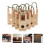 5Pcs Wooden Piano Hammer Butt Flange Whippen Shaft Bracket Replacement 11
