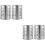 4 Pcs Thickened Stainless Steel Chopstick Storage Holders 8