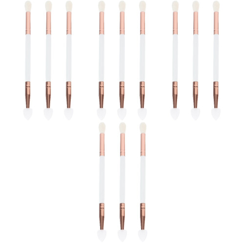 12 Pcs  -End Eyeshadow Brushes Heart Shaped Silicone Eyeshadow Brushes 2