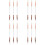 12 Pcs  -End Eyeshadow Brushes Heart Shaped Silicone Eyeshadow Brushes 5