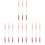 12 Pcs  -End Eyeshadow Brushes Heart Shaped Silicone Eyeshadow Brushes 2