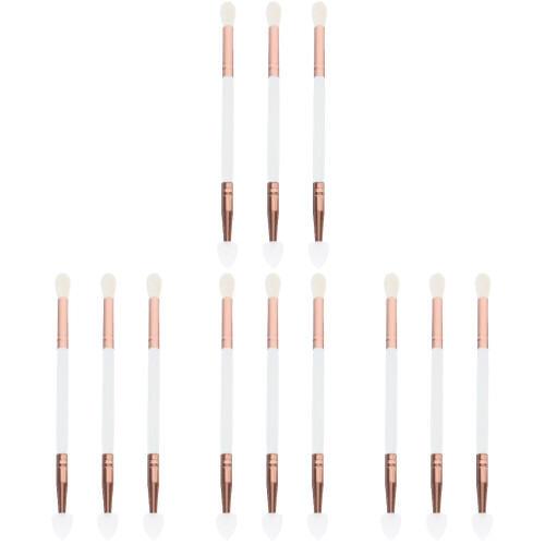 12 Pcs  -End Eyeshadow Brushes Heart Shaped Silicone Eyeshadow Brushes 1