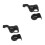 2Sets Stoßdämpfer Schutzabdeckung Schwarz ABS Offroad Schutz 6