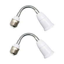 6 Pcs E27 Light Bulb Holder Flexible Extension Socket Converter