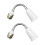 6 Pcs E27 Light Bulb Holder Flexible Extension Socket Converter 1