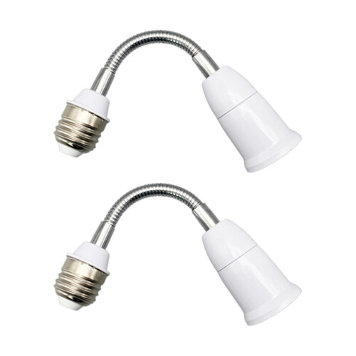 6 Pcs E27 Light Bulb Holder Flexible Extension Socket Converter