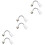 6 Pcs E27 Light Bulb Holder Flexible Extension Socket Converter 5