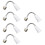 6 Pcs E27 Light Bulb Holder Flexible Extension Socket Converter 7