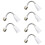 6 Pcs E27 Light Bulb Holder Flexible Extension Socket Converter 6