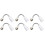 6 Pcs E27 Light Bulb Holder Flexible Extension Socket Converter 4