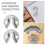 Fixing Devices Furniture Fastening Connector Silver 1 Set 8