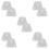 5 Sets Stainless Steel Wall Fan Mounting Bracket Hidden Support 5