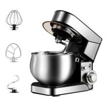 5.5L Kitchen Food Mixer Stainless Steel Bowl Cream Egg Whisk Blender Cake Dough Bread Mixer Maker Machine 6-Speed