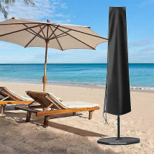 KINZON Housse De Parasol Avec Arations, Impermable, Coupe-vent, Anti-uv, Housse De Parasol En Tissu Oxford 210d Robuste Avec Mt Tlescopique (190x30/40