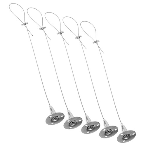 20 Pcs Wire Rope Hanger Curtain Hanging System Sign Hook Cable 2