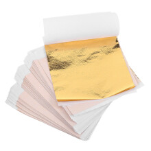 100 Sheets Metallic Foil Flakes Gold DIY Supplies