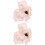 2Ensembles Boucles Oreilles Enfant Clip Rose Et Adorable 5