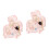 2Ensembles Boucles Oreilles Enfant Clip Rose Et Adorable 4