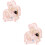 2Ensembles Boucles Oreilles Enfant Clip Rose Et Adorable 6