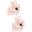 2Ensembles Boucles Oreilles Enfant Clip Rose Et Adorable 7
