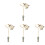 4Pcs Long Handle Candle Extinguisher Wick Snuffer 7
