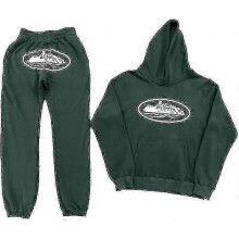 (S, Green) Corteiz Men's Y2k Jogging Suit, 2-piece Autumn Lightweight Tracksuit_x67