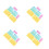 8 Pcs Alphabet Stencils Set With Letters Numbers And Ruler 5