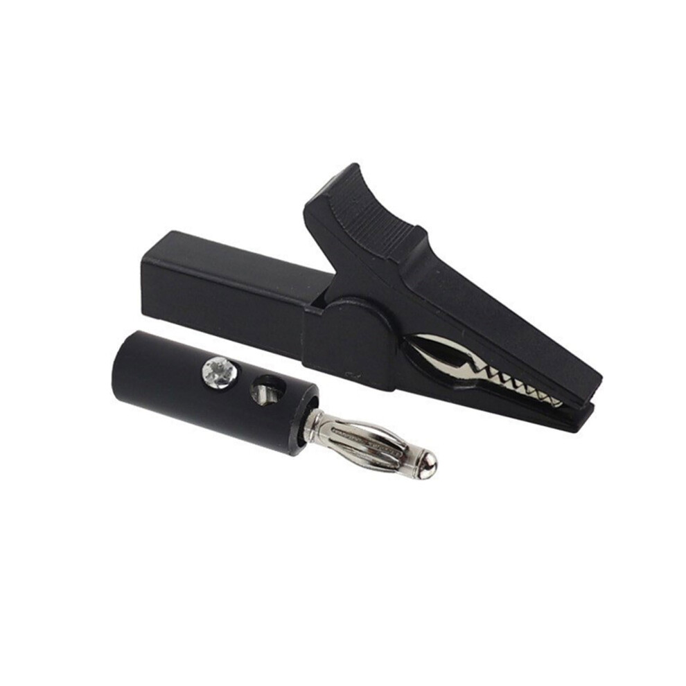 Banana Plug Spring Clip Test Probes, 4Mm Banana Plug, Insulated Electric Leads, Cable Clip Connectors 9354506122072