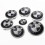 7pcs black logo hood and trunk for all models E30 E36 E46 E34 E39 E60 E65 E38 X3 X5 X6 3 4 5 6 7 8 (82mm + 73mm) 1