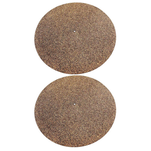 4 Pcs Cork Record Mat For Turntable Without Groove