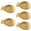 5Pièces Assiettes Céramiques Dorées Plateau Rangement Snacks 10