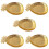 5Pièces Assiettes Céramiques Dorées Plateau Rangement Snacks 8