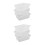 6 Pcs Rectangular Plastic With Handle For Restaurant Use 10