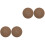 4 Pcs Cork Record Mat For Turntable Without Groove 5