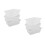 6 Pcs Rectangular Plastic With Handle For Restaurant Use 6
