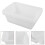 6 Pcs Rectangular Plastic With Handle For Restaurant Use 11