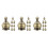 24 Pcs Lamp Finial Cap Knob Thread Decorative Topper For Shade Brass 8