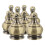24 Pcs Lamp Finial Cap Knob Thread Decorative Topper For Shade Brass 2